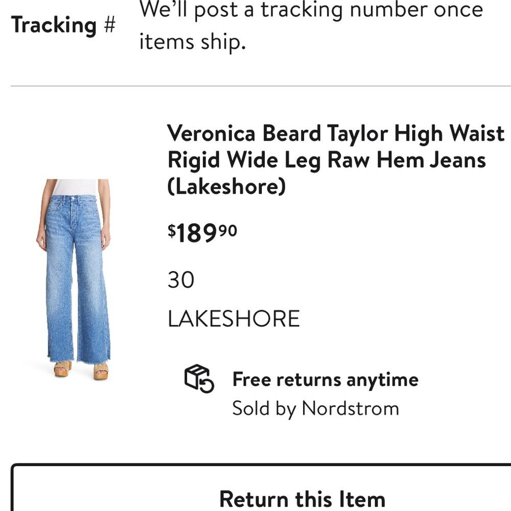Veronica Beard Taylor High Waist Rigid Wide Leg Jeans